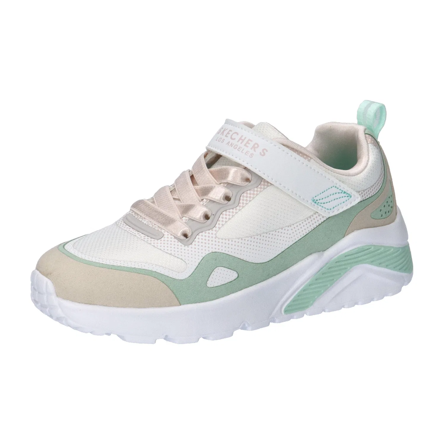 Детские кроссовки с липучкой и шнуровкой UNO LITE - COLOR BLAST Skechers, Weiss