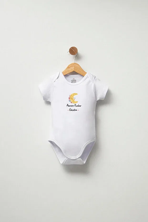 Детское боди для новорожденных с коротким рукавом I'm As Beautiful As My Mother Generic Brands, White