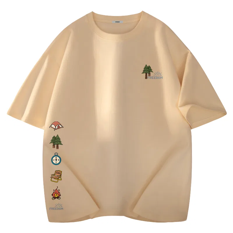 Детская футболка хлопковая Unisex MINISO, Khaki