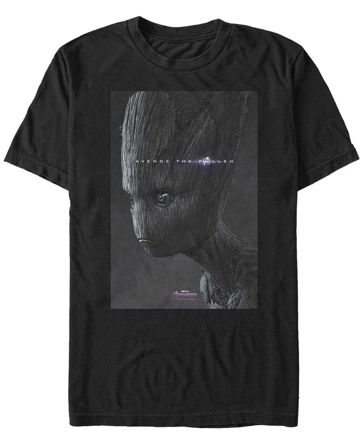 

Плакат marvel men's avengers endgame "отомсти за павшего грута", футболка с коротким рукавом Fifth Sun, черный