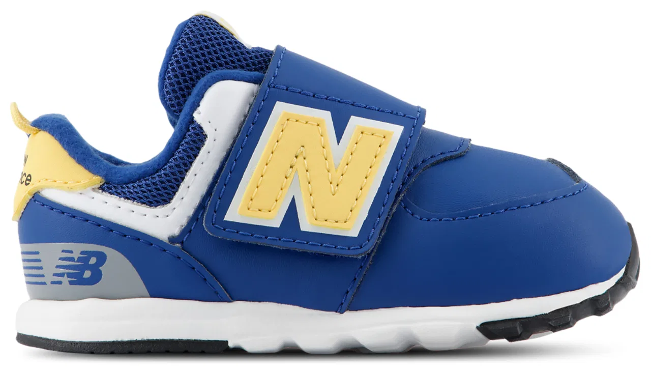 Детские кроссовки для мальчиков на липучках 574 NEW-B New Balance, Clementine/Atlantic Blue
