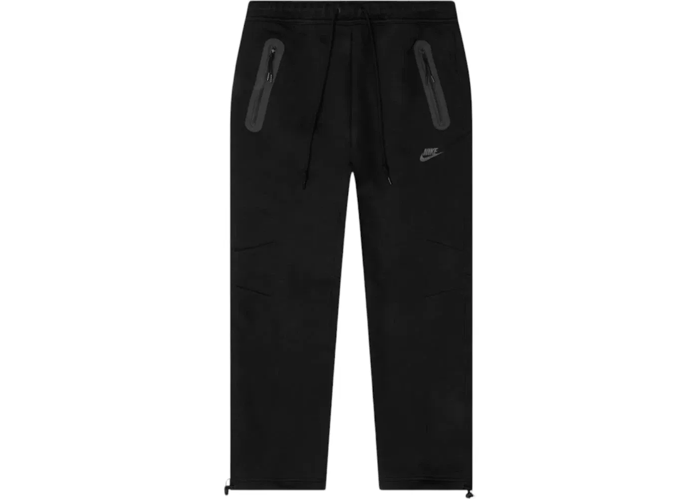 Мужские спортивные штаны с открытым низом Tech Fleece Nike, Black/Black