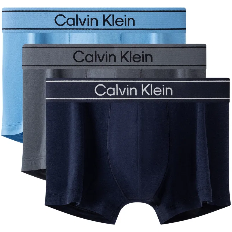 Мужские боксеры-слипы 3 шт, Calvin Klein, Deep Sea Blue/Hero Gray/Sky Blue