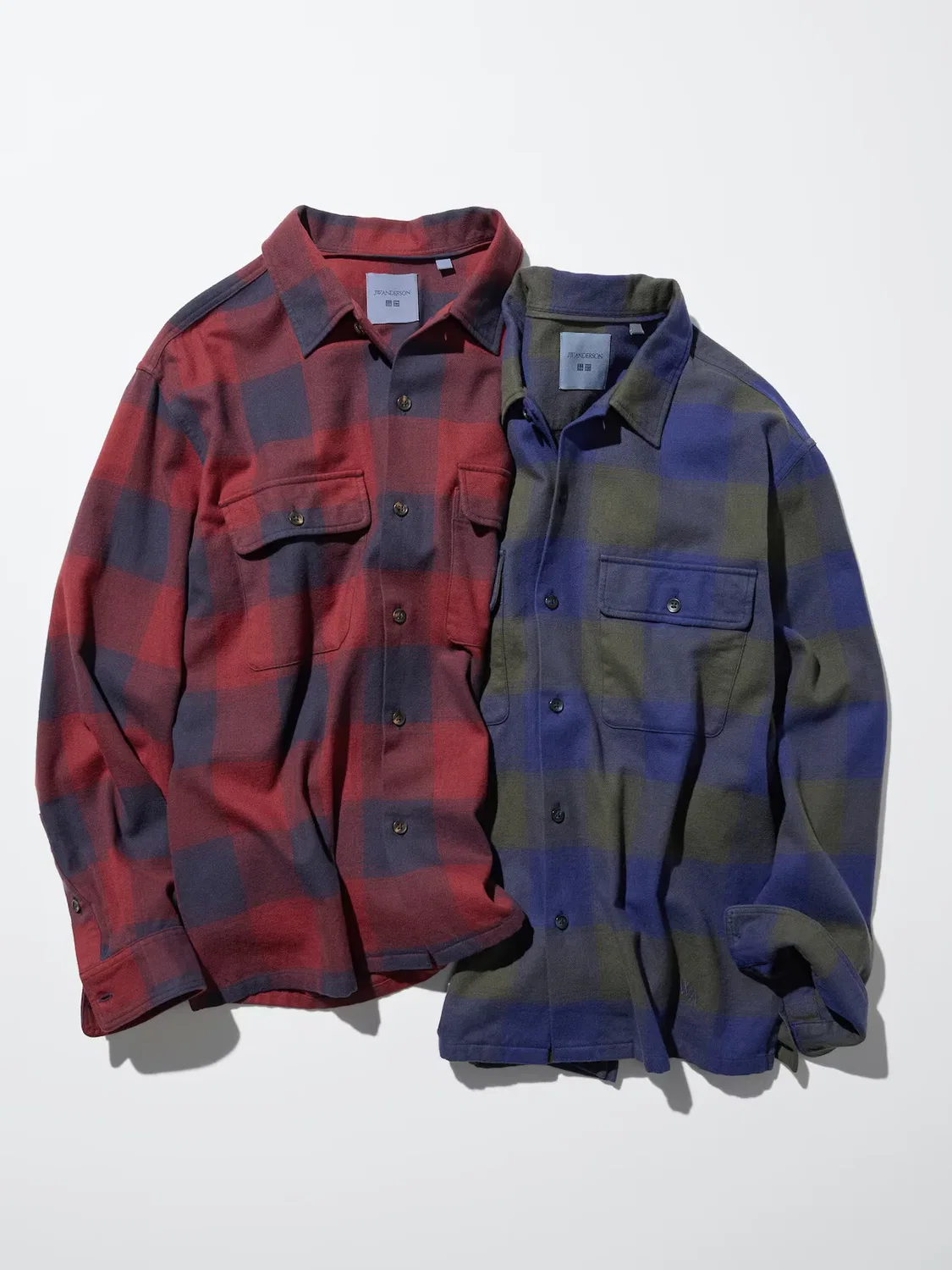 Рубашка Uniqlo x JW Anderson Flannel, 18 бордовый — фото 3