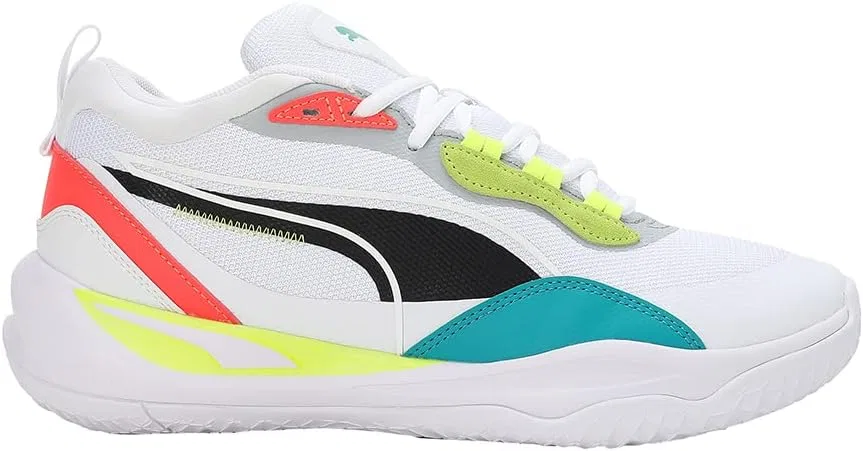 Баскетбольные кроссовки Playmaker Pro унисекс PUMA, Puma White Fiery Coral — фото 3