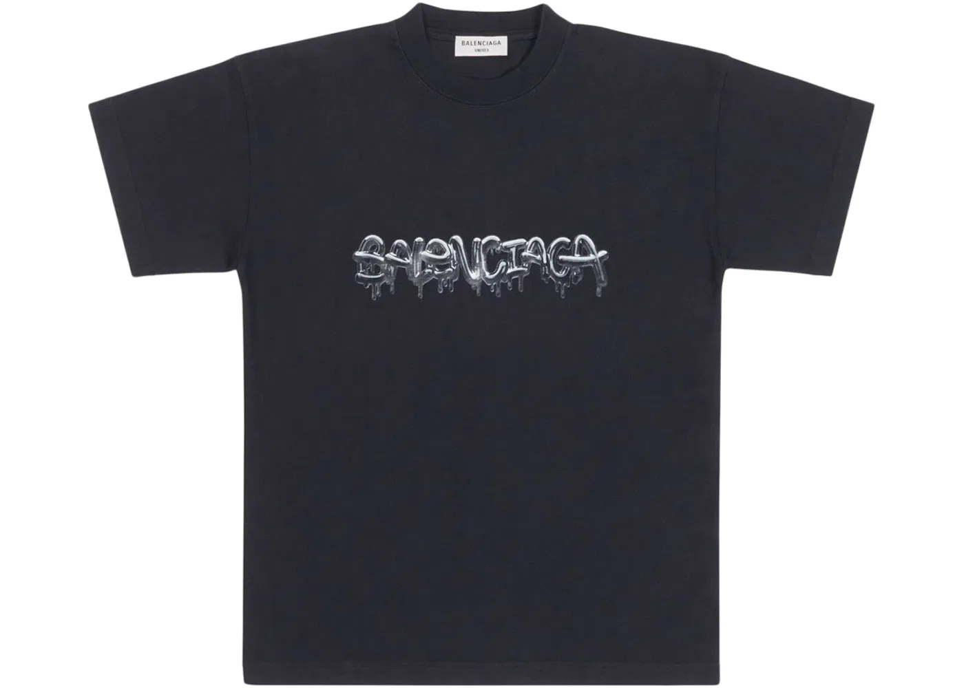 Женская футболка с принтом Slime Medium Fit Vintage Balenciaga, Black