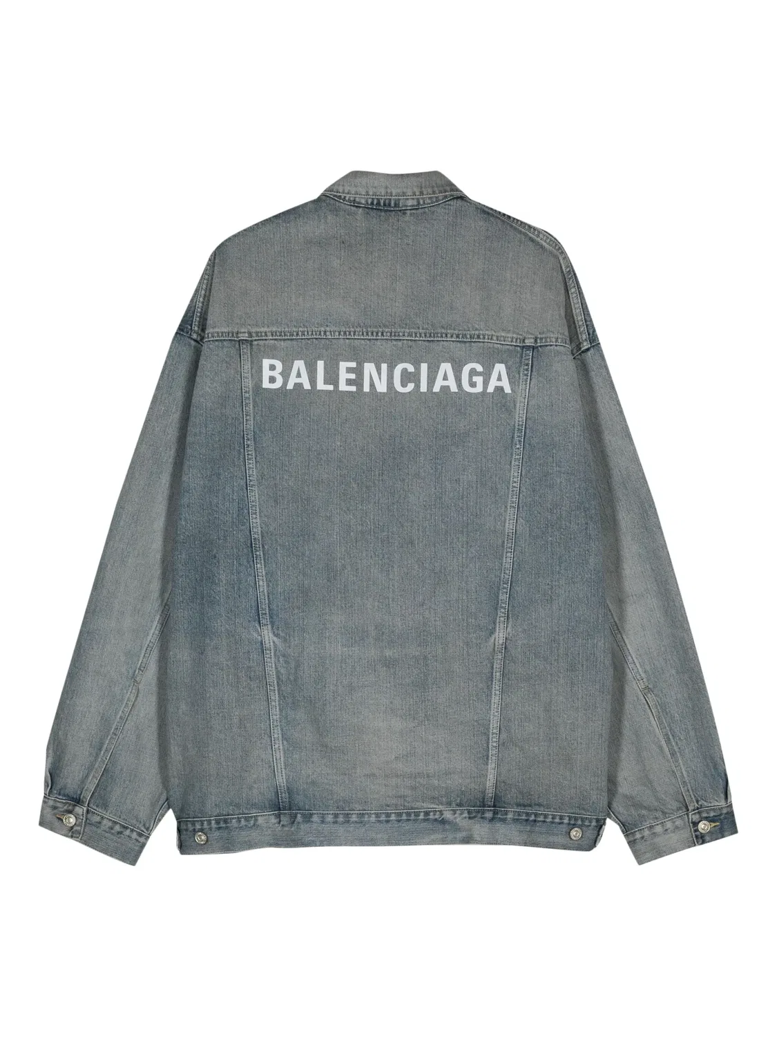 Джинсовая куртка, синяя Balenciaga, синий — фото 2