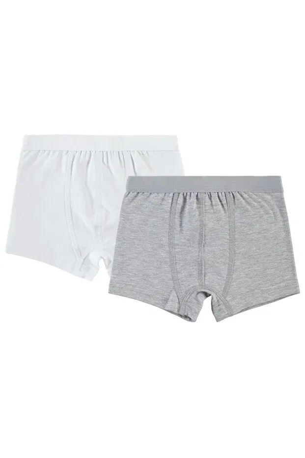 Детский комплект боксеров для мальчиков хлопковый Civil Boys, Gray-White