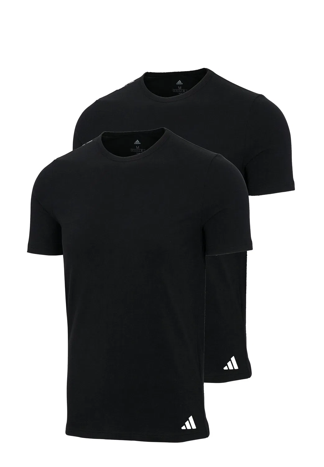 Мужская футболка с круглым вырезом 2er Pack adidas, Цвет: Schwarz