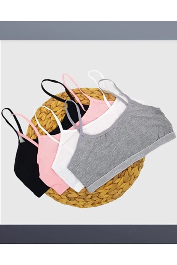 Детский бюстгальтер для девочек с бретельками-спагетти Tutku young girl rope strap training bra 844, Ens, Mixed