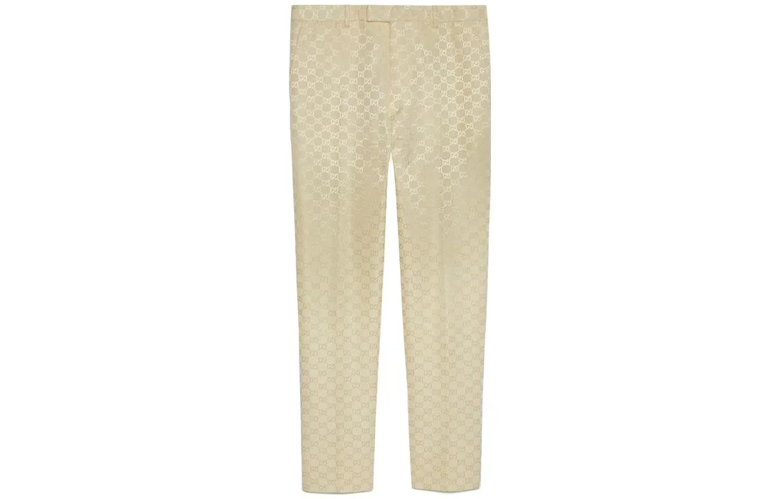 Брюки повседневные Gucci Apricot Cream, мужские, бежевые — фото 2