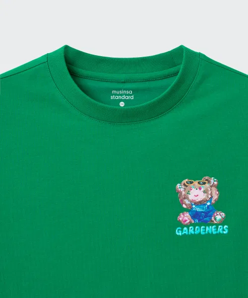 Детский комплект футболок с коротким рукавом с принтом Slocoster Collab Relaxed T-Shirt 2-Pack MUSINSA STANDARD KIDS, Другой — фото 4