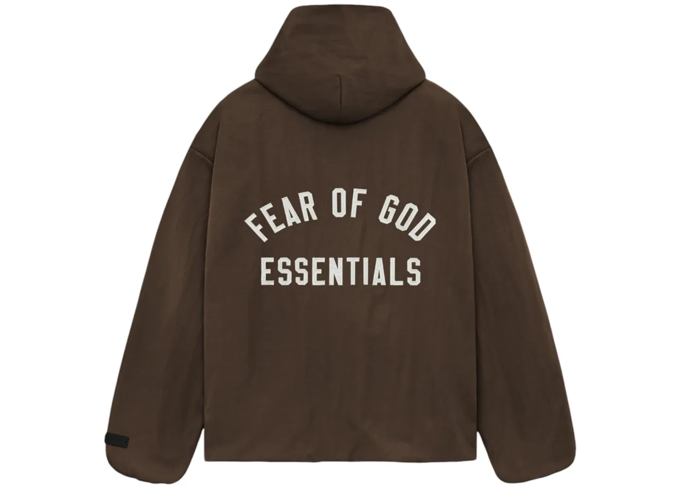 Мужская куртка-тренч с капюшоном из текстурированного нейлона Fear of God, Brown