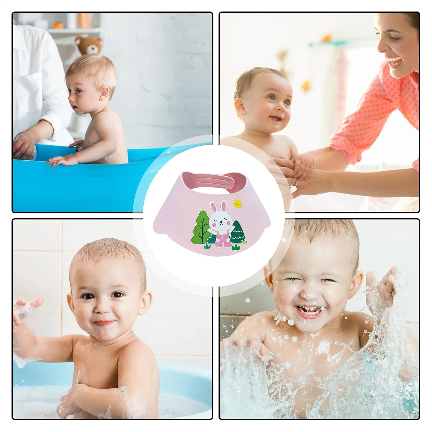 Детский козырек для душа, водонепроницаемый, Holdes, розовый — фото 4
