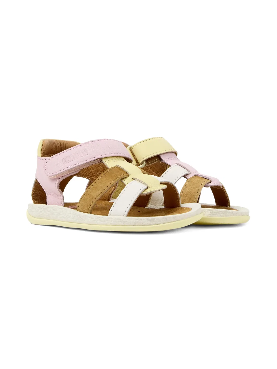 Детские сандалии Twins многоцветные Camper, розовый