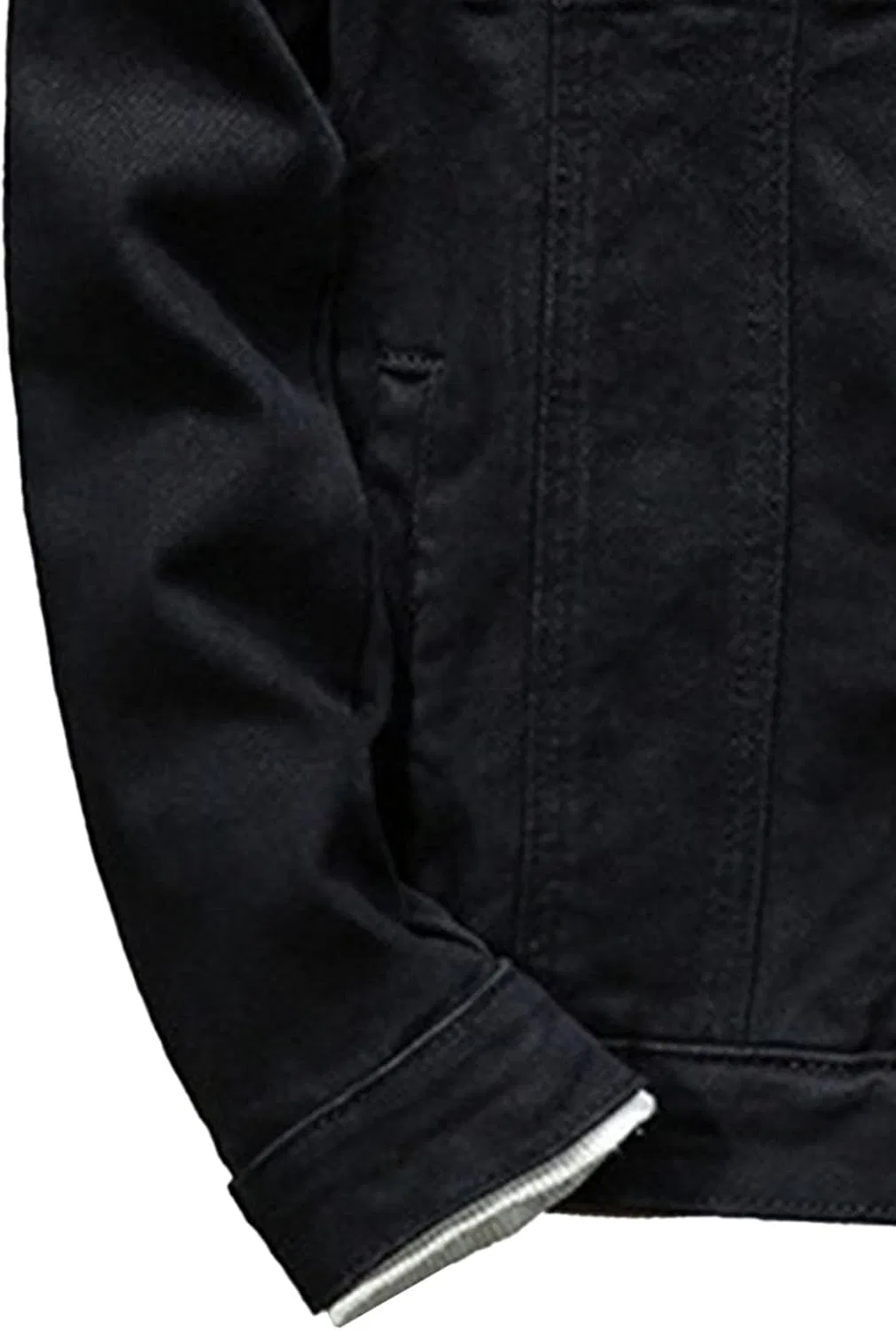 Мужская джинсовая куртка Slim Fit Trucker Coat, чёрный — фото 4