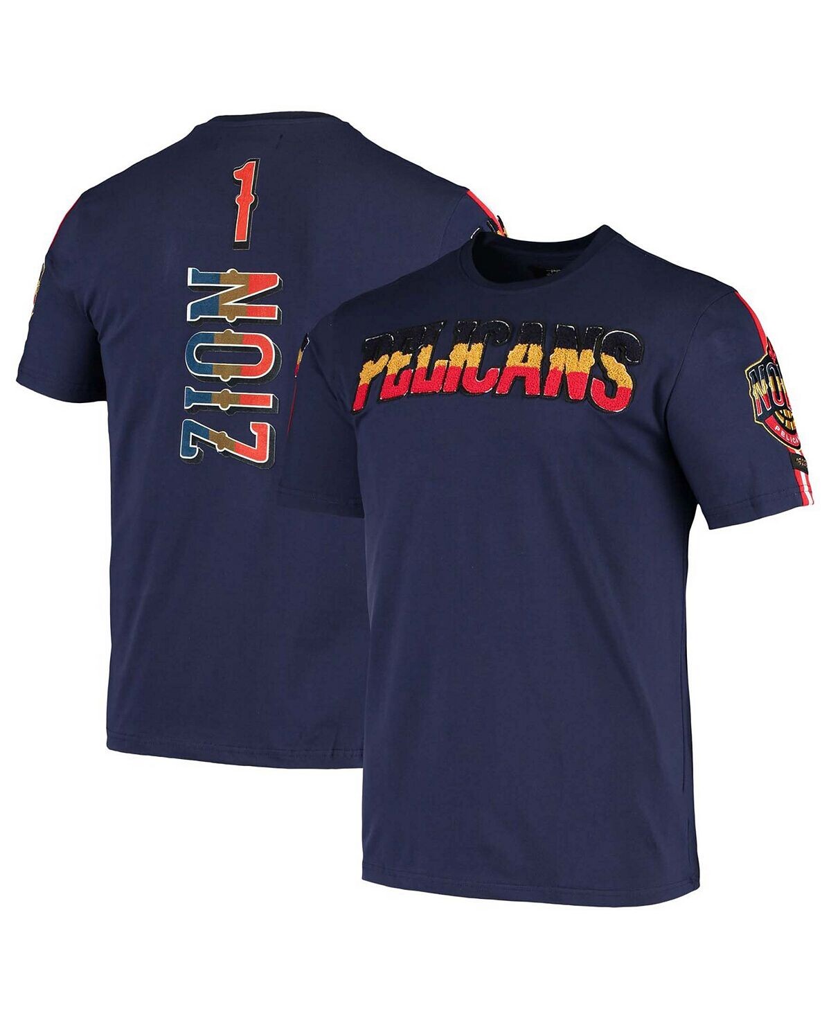 

Мужская футболка zion williamson navy new orleans pelicans player Pro Standard, синий