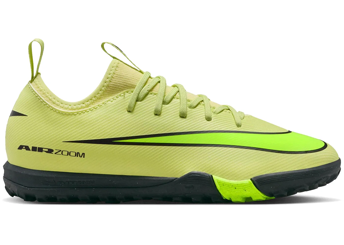 Детские кроссовки с турбо-шнуровкой Nike Mercurial Vapor 16 Academy TF, Limelight/Hyper Crimson/Volt