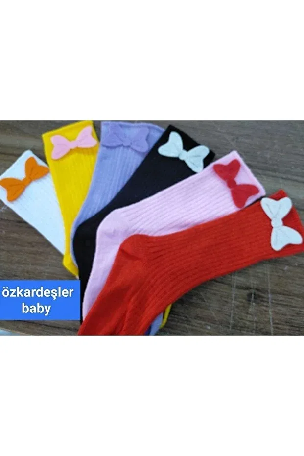 Детские носки для девочек с бантом Özkardeşler Baby, Pink