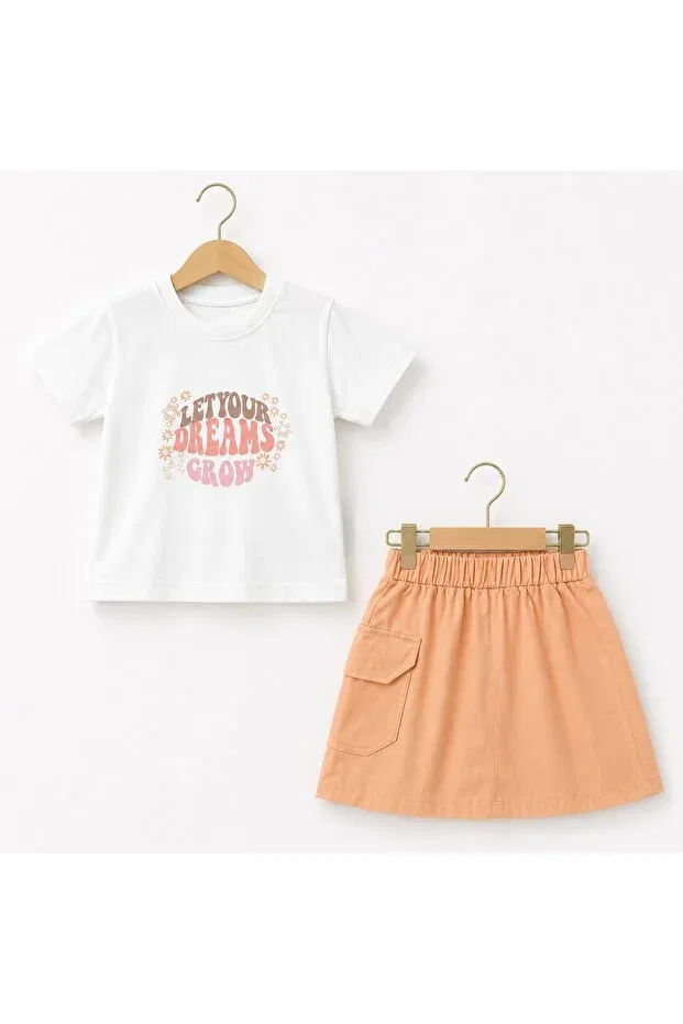 Детский комплект для девочек хлопковый 3 Kardeş Kids, Salmon