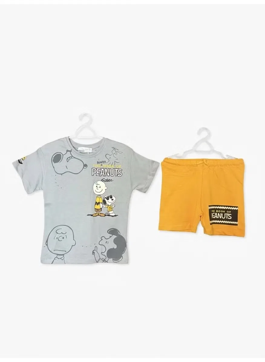 Комплект футболка и шорты с принтом Peanuts Zara — фото 2