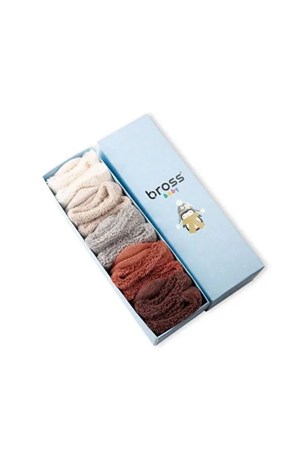 Детский комплект антискользящих махровых носков Bross, Asorti — фото 3