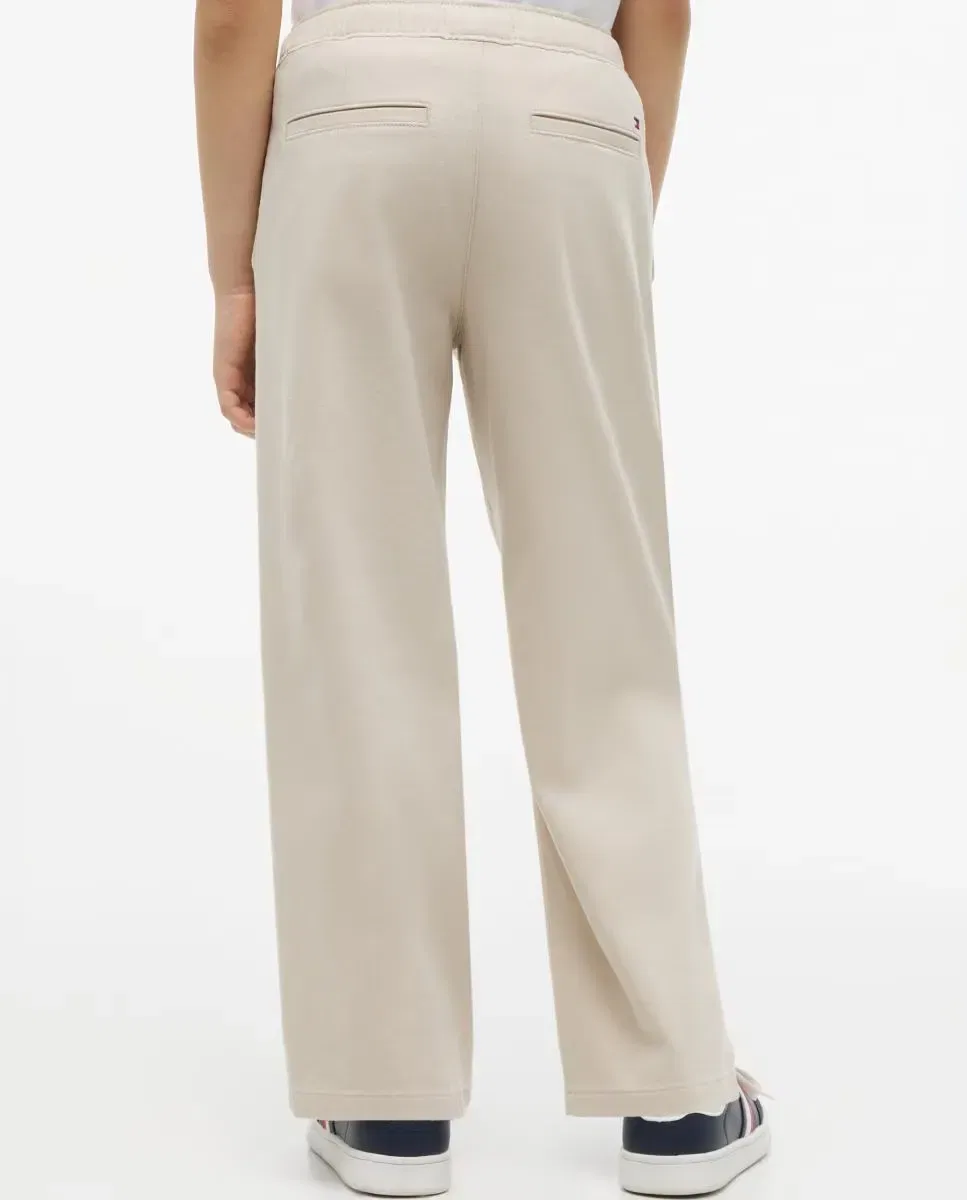 Детские брюки карго для мальчиков из саржи Tommy Hilfiger, Beige — фото 3