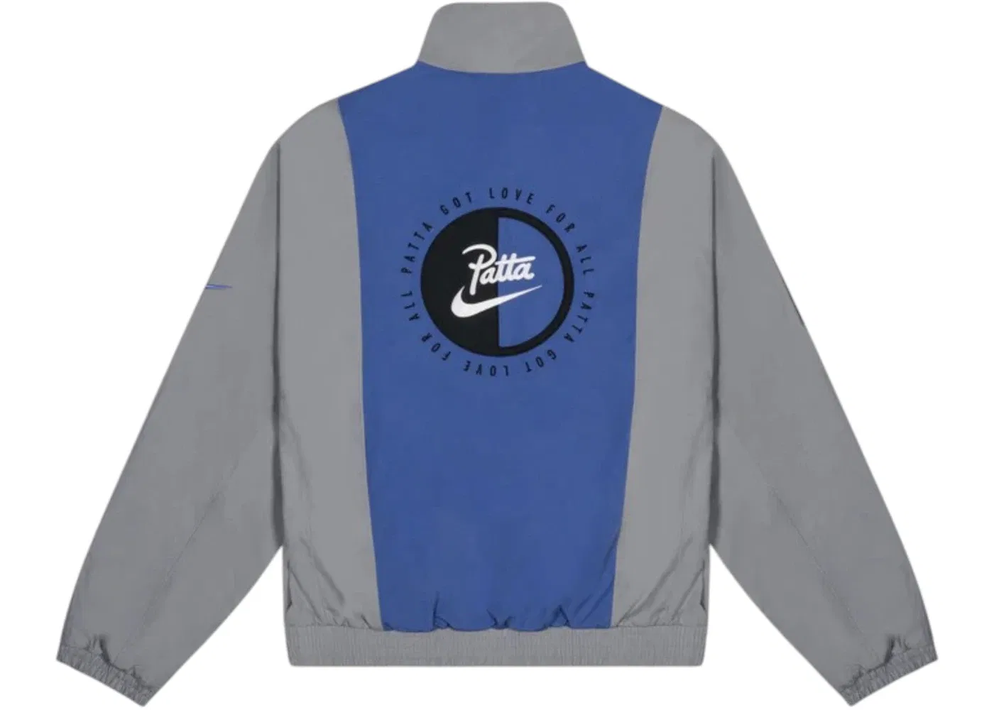 Мужская спортивная куртка с длинным рукавом Nike x Patta NRG Track Jacket, Particle Grey/Sapphire — фото 2