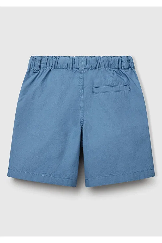 Детские шорты для мальчиков хлопковые Bermuda United Colors Of Benetton, Aviator Blue — фото 2