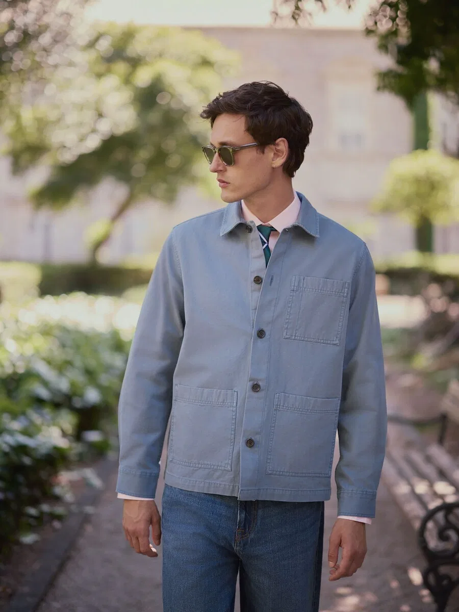 Куртка Next Regular fit Between-Season Jacket 'Chore' в цвете Opal — фото 3