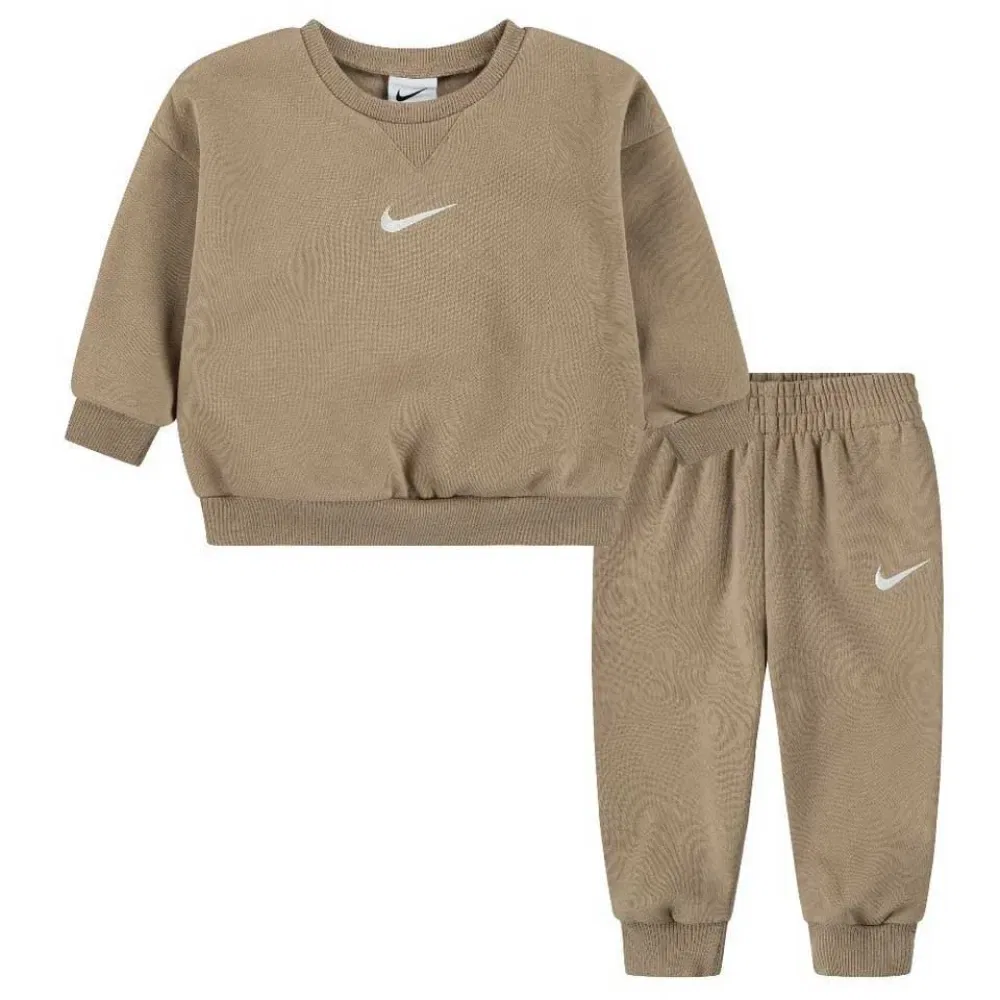 Детский комплект из свитшота и спортивных штанов с длинным рукавом Nike Essential Fleece Crew, Brown