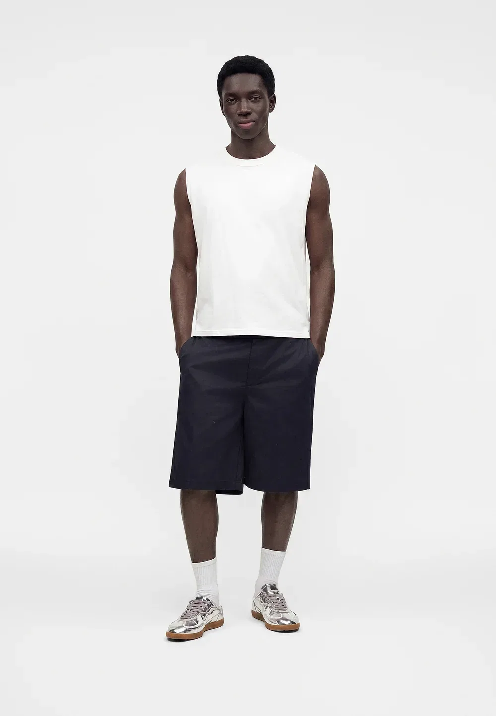 Майка-Борцовка на каждый день Gap, New Off White — фото 2
