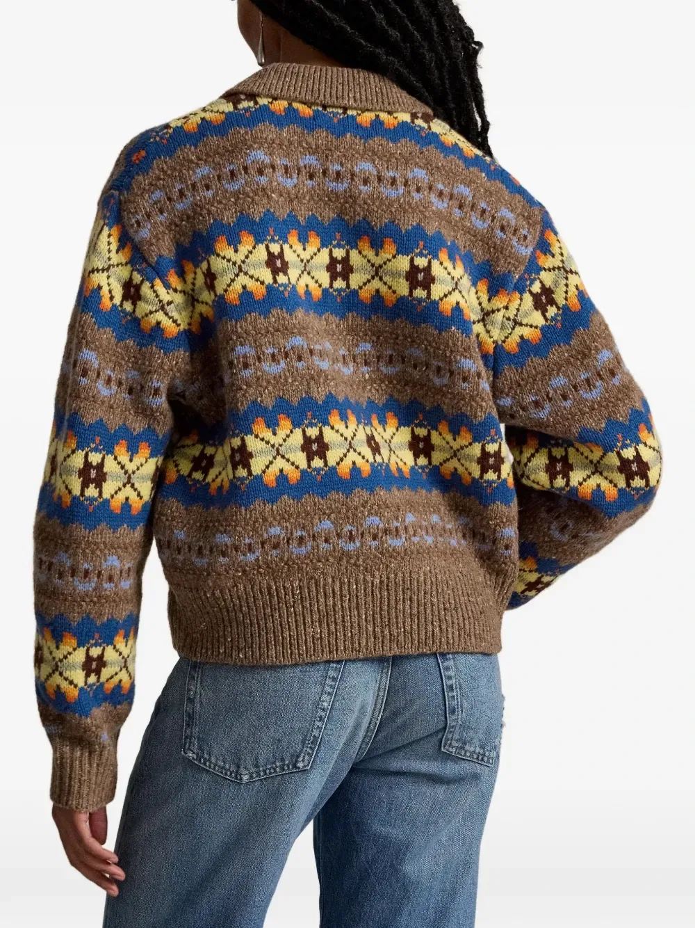 Свитер с длинными рукавами Polo Ralph Lauren, коричневый — фото 4