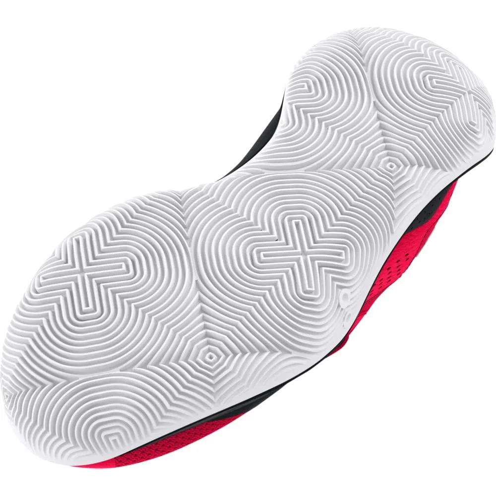 Детские баскетбольные кроссовки для мальчиков с версией Jet '23 Under Armour, Red Black White — фото 3