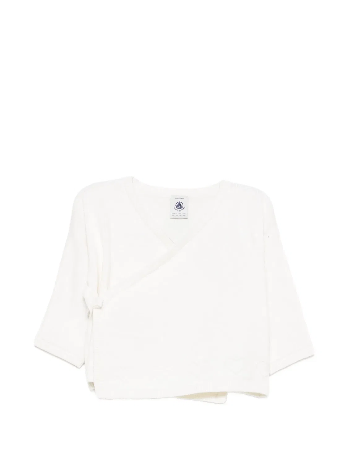 Кардиган с узором Petit Bateau, белый