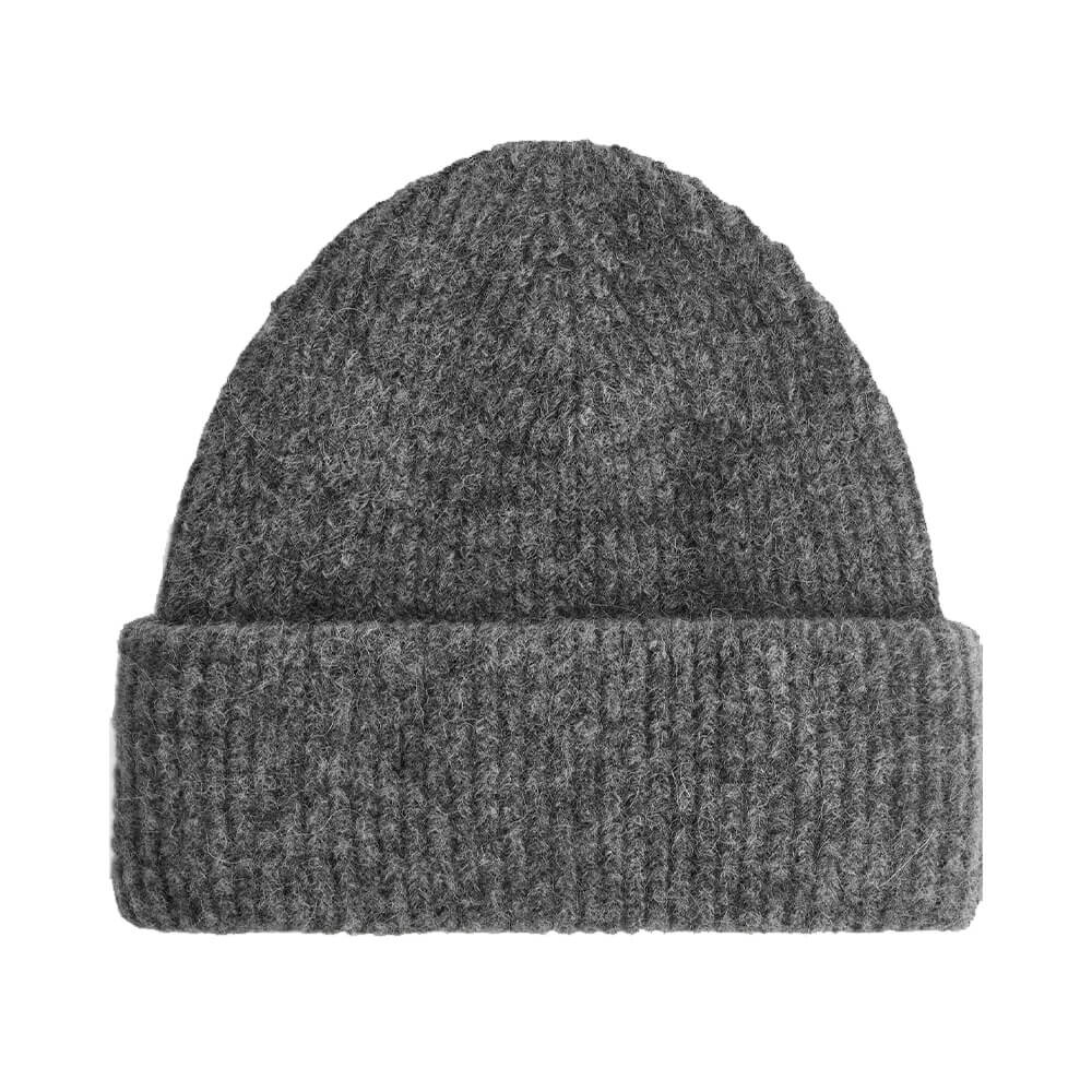 

Шапка H&M x Arket Double Cuff Beanie In Alpaca Merino M, серый