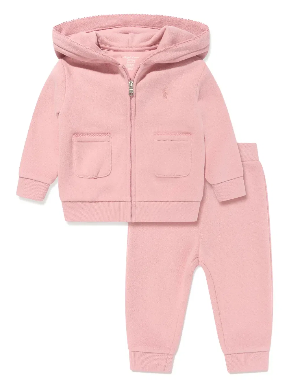 Спортивный костюм с худи Polo Ralph Lauren Kids, розовый