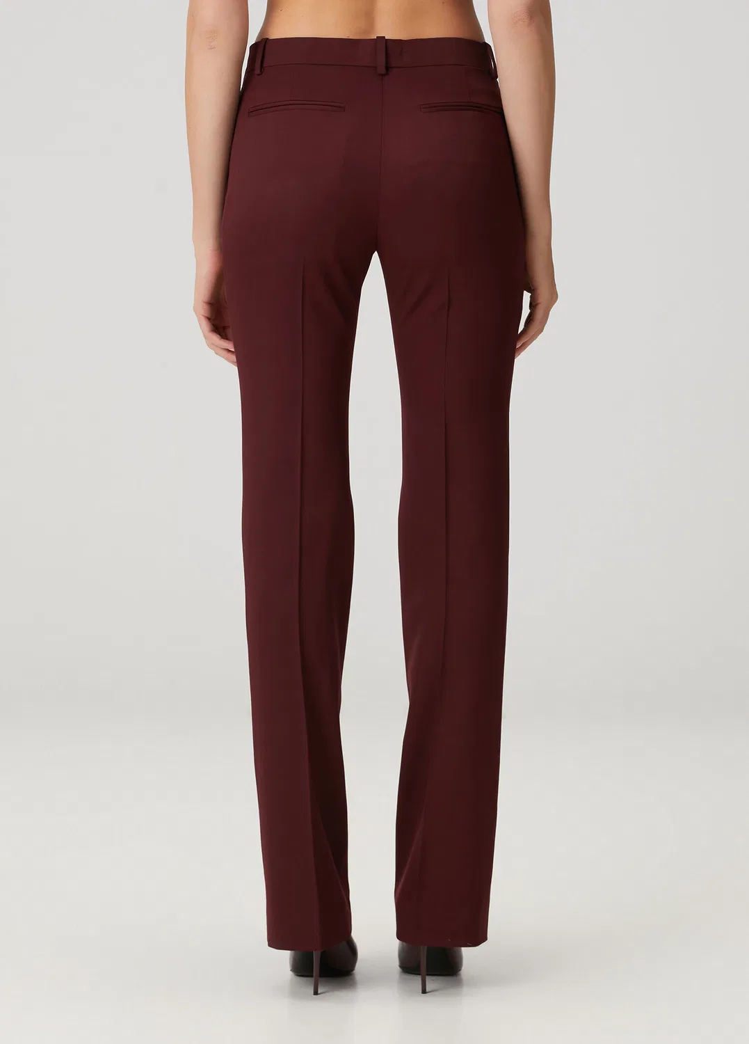 Брюки Versace Slim Fit, бордовый — фото 4