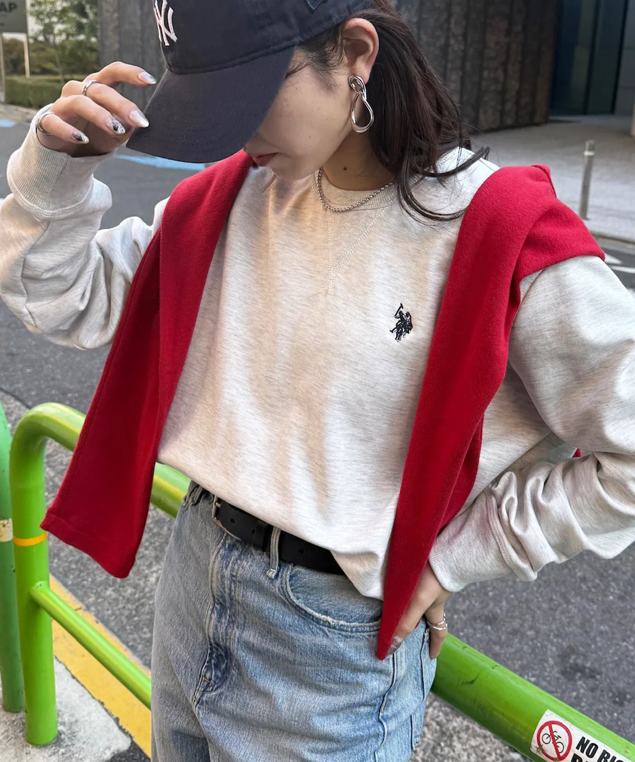Мужской свитшот с длинным рукавомU.S. POLO ASSN., Ash Grey