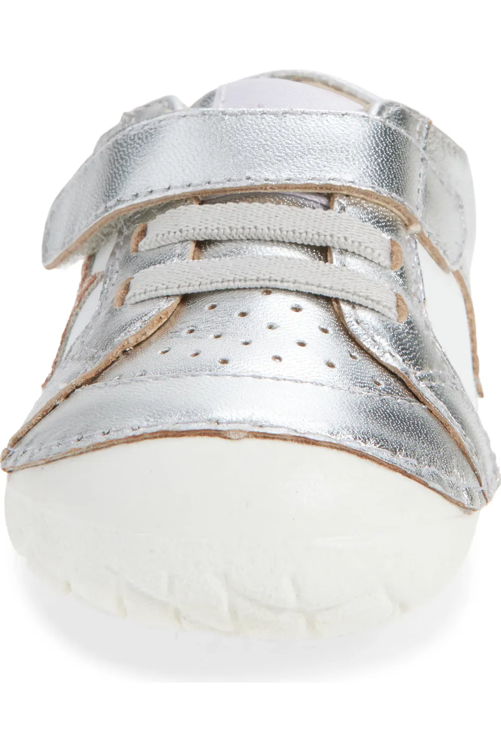 Кроссовки детские для первых шагов Pavesta Old Soles, Silver/Glam Copper — фото 4