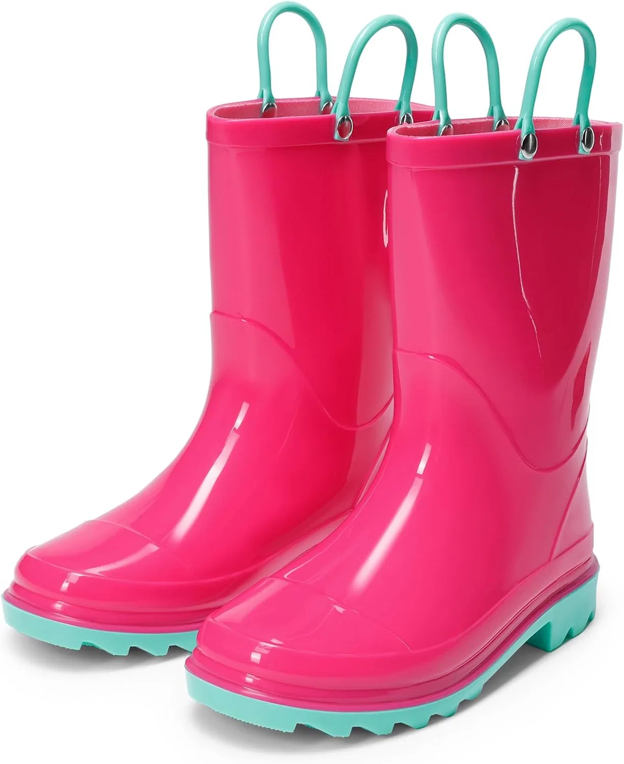 Детские сапоги дождевые водонепроницаемые DREAM PAIRS, Hot Pink