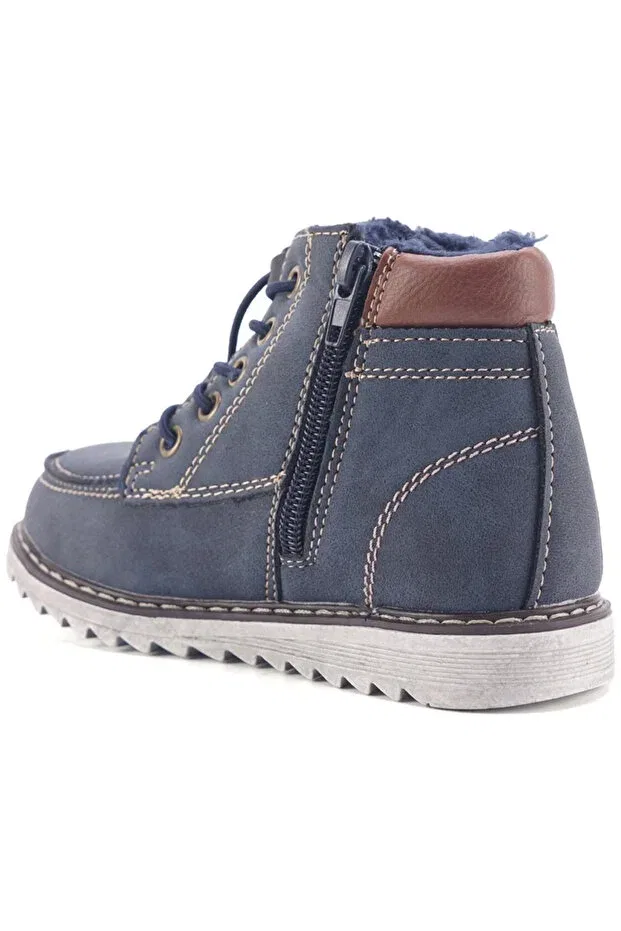 Детские ботинки для девочек с мехом Lumberjack, Navy Blue — фото 2