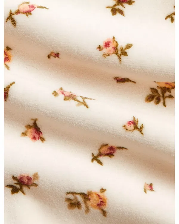 Детский комплект из футера с цветочным принтом Polo Ralph Lauren, мультиколор — фото 3
