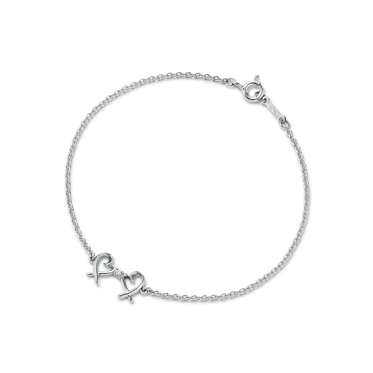 

Браслет Tiffany & Co. Paloma Picasso Double Loving Heart, серебро