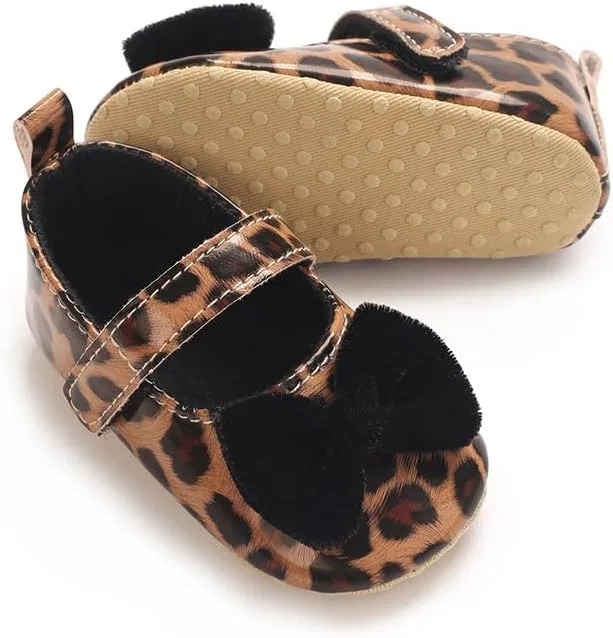 Детские туфли Мэри Джейн для девочек с принтом леопарда Purepips, Leopard — фото 3