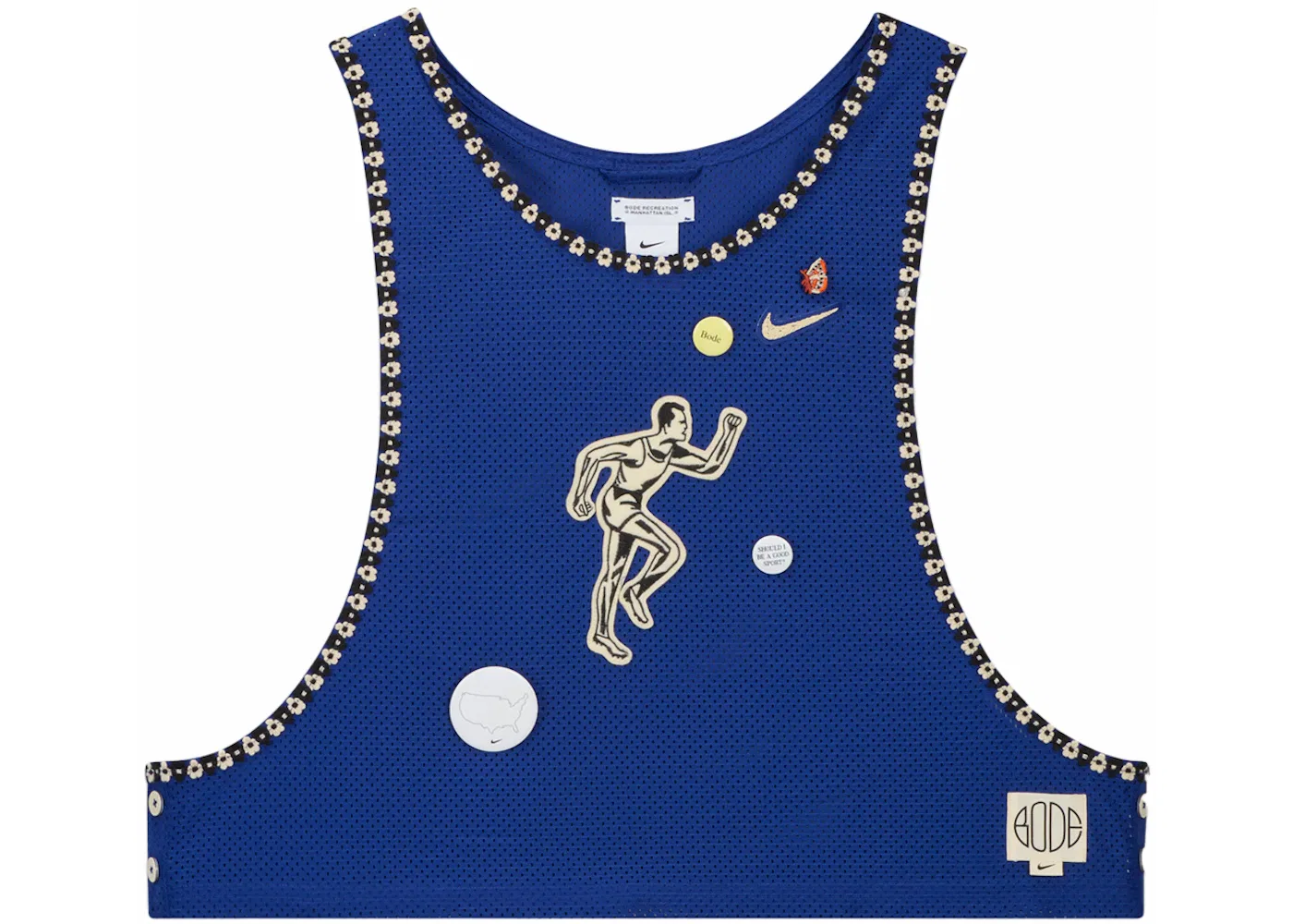 Детский топ без рукавов Nike x BODE Scrimmage Pinny, Blue