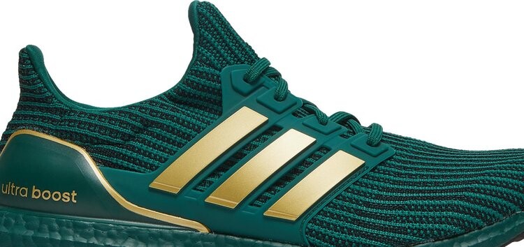 Кроссовки Adidas UltraBoost 4.0 DNA 'Green Matte Gold', зеленый — фото 3