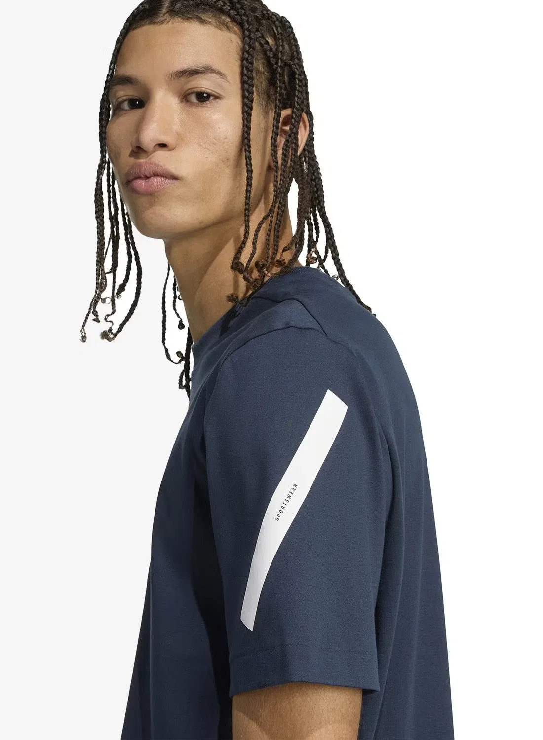 Футболка с принтом Z.N.E. Adidas, аврора — фото 4