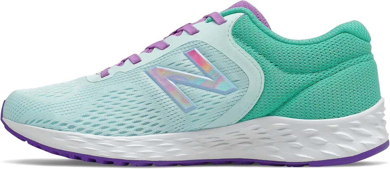 Детские кроссовки для девочек Fresh Foam Arishi V2 New Balance, Pale Blue Chill/Summer Jade/Heliotrope — фото 3