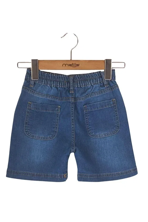 Детские шорты для мальчиков джинсовые Mutlu Kids, Medium Blue — фото 2